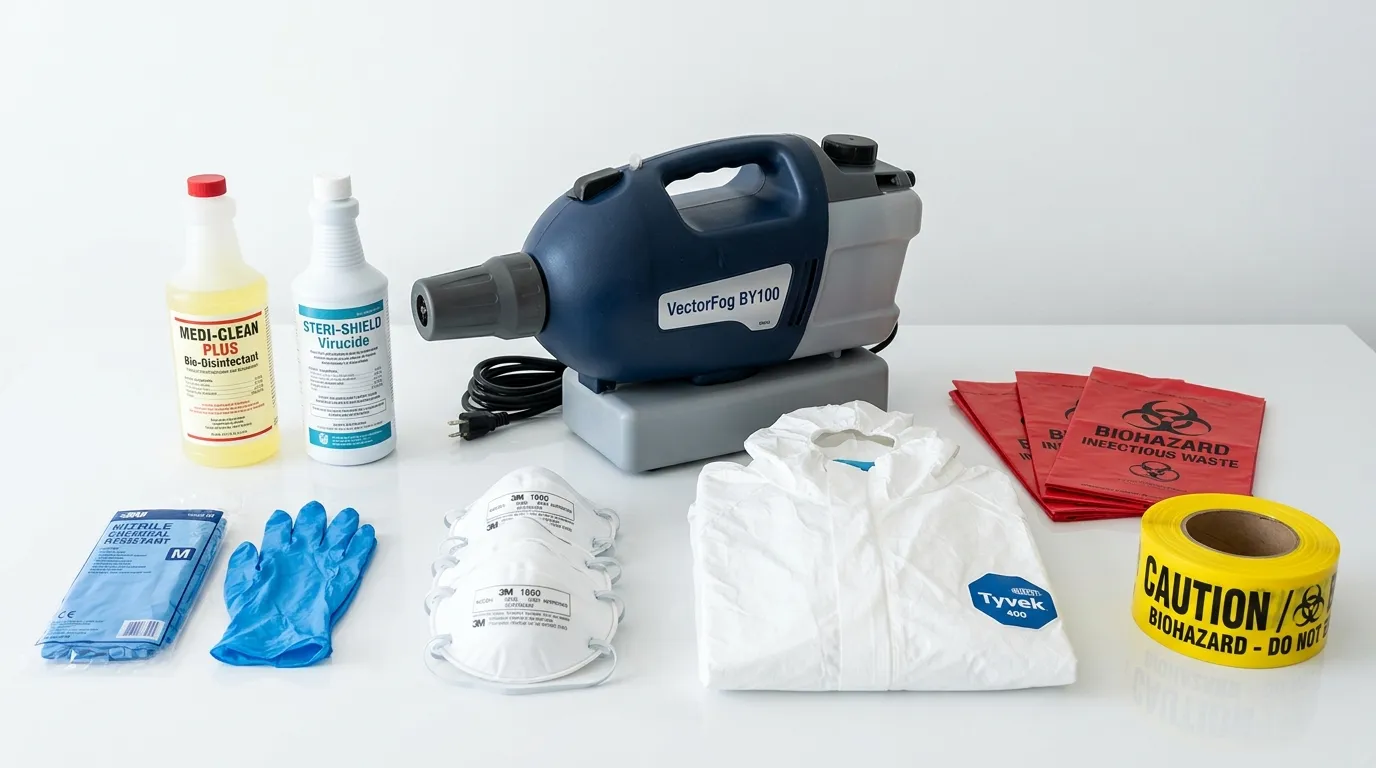 Professional biohazard remediation crew working in Dickson City